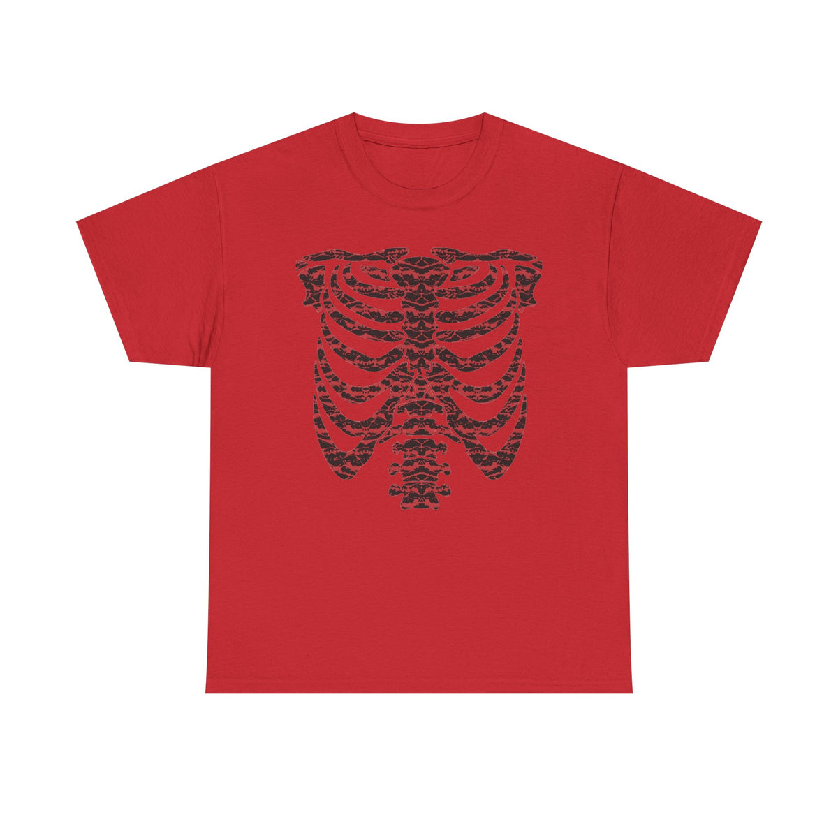 Tiger Camo Skeleton Ribcage  — T-Shirt