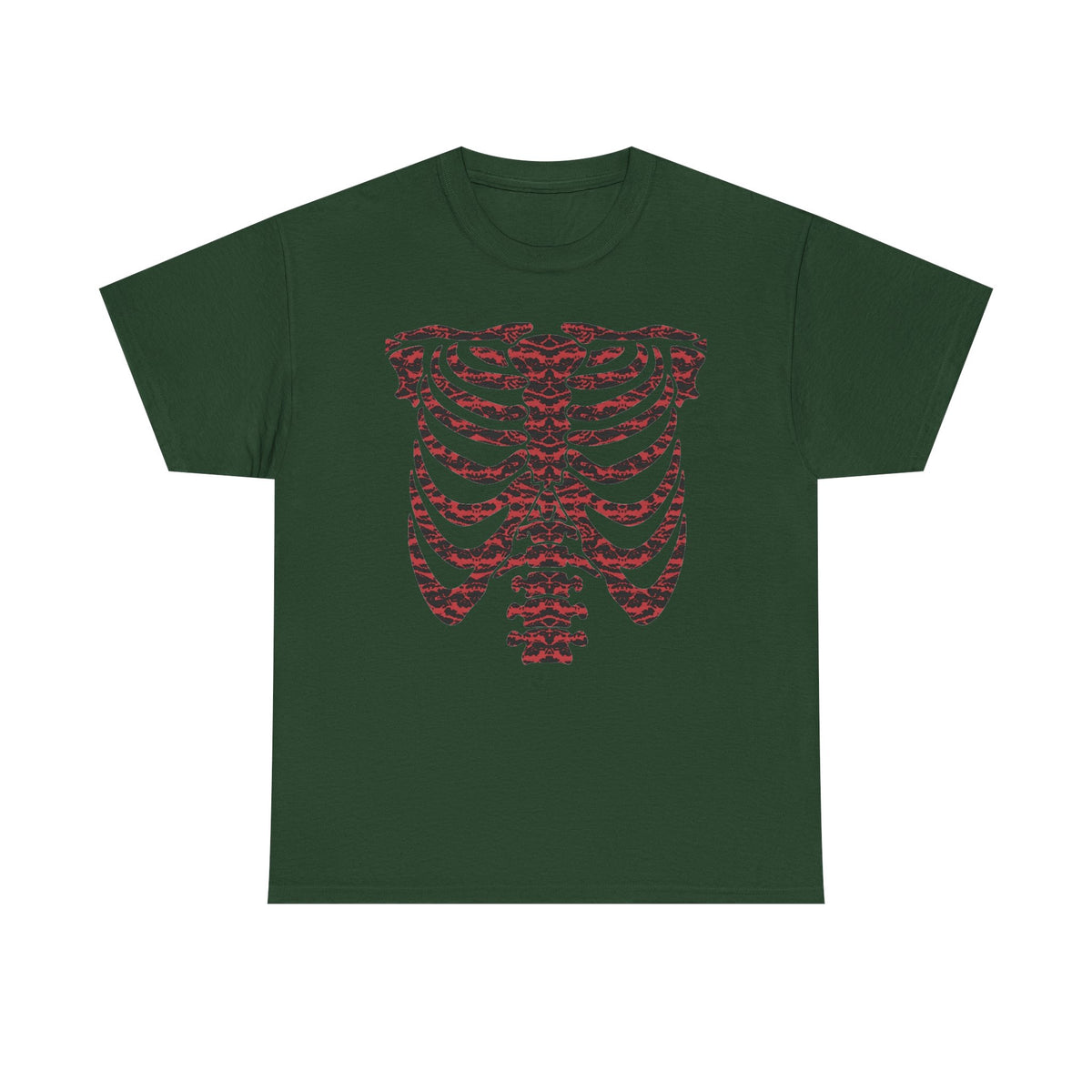 Tiger Camo Skeleton Ribcage  — T-Shirt