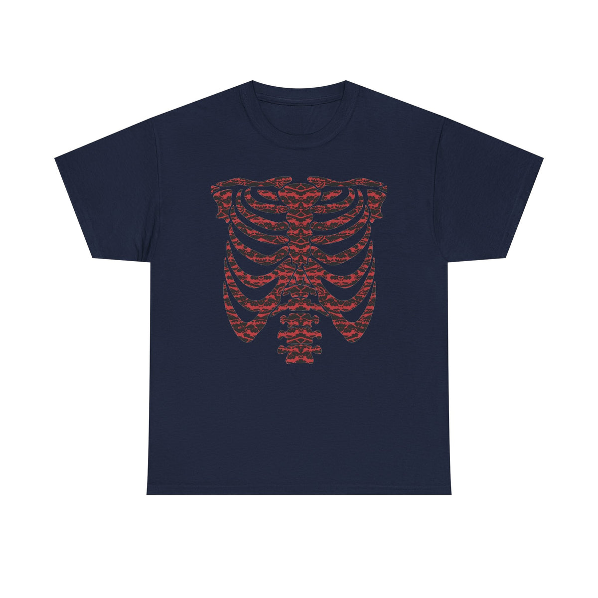 Tiger Camo Skeleton Ribcage  — T-Shirt