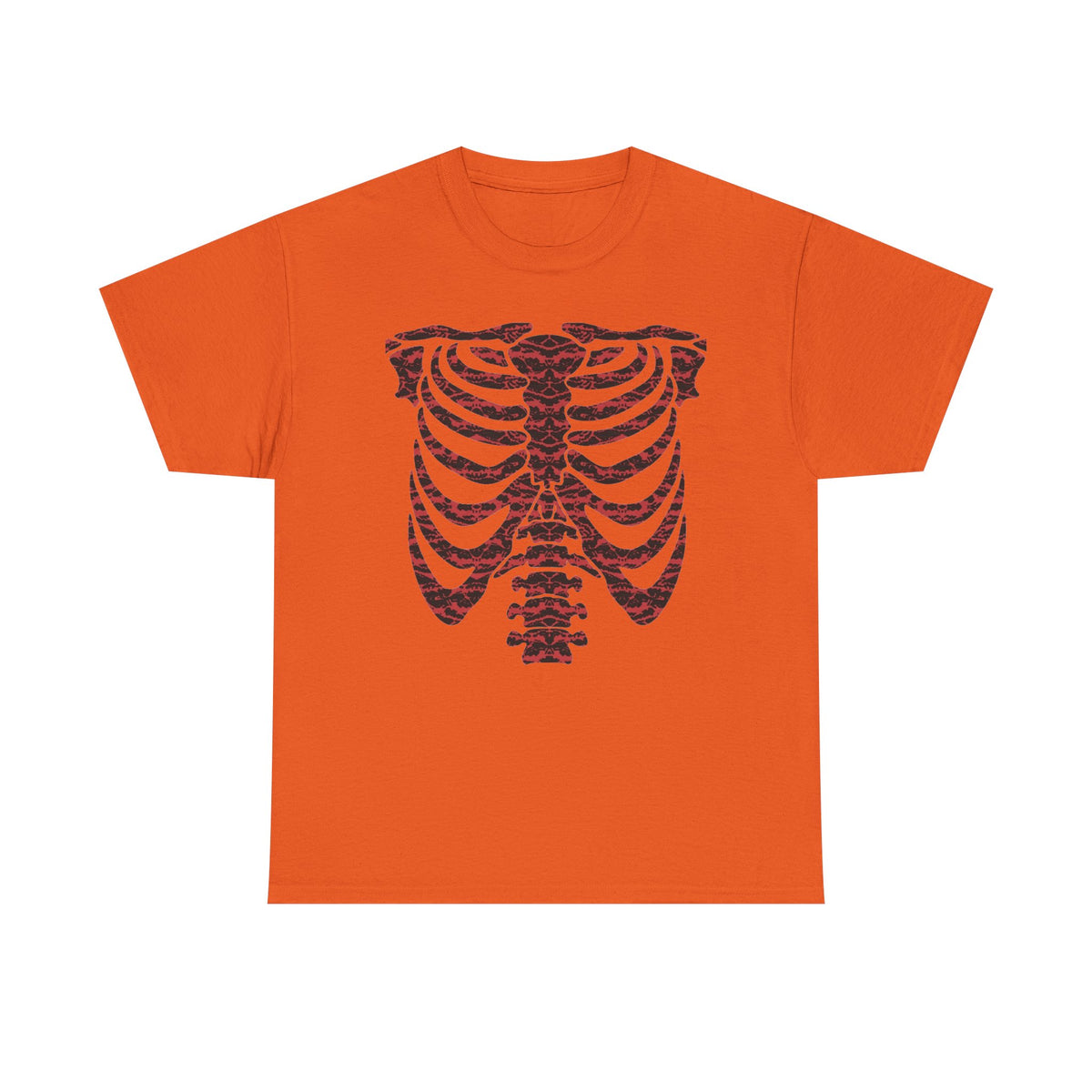 Tiger Camo Skeleton Ribcage  — T-Shirt