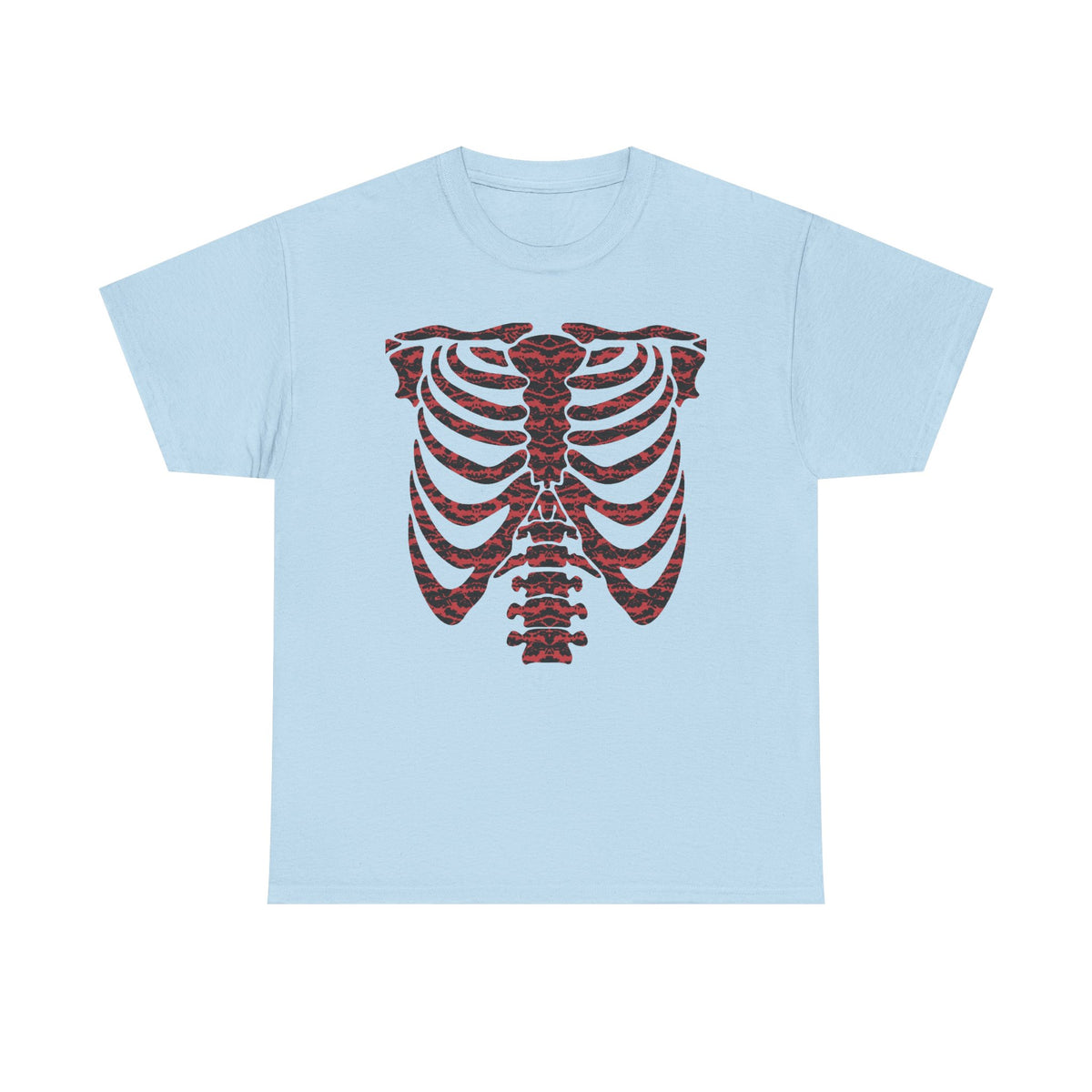 Tiger Camo Skeleton Ribcage  — T-Shirt
