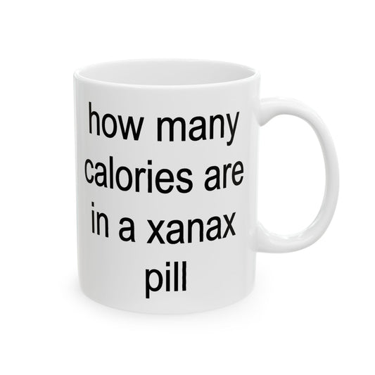 Ceramic Mug (11oz, 15oz) — "Counting calories"
