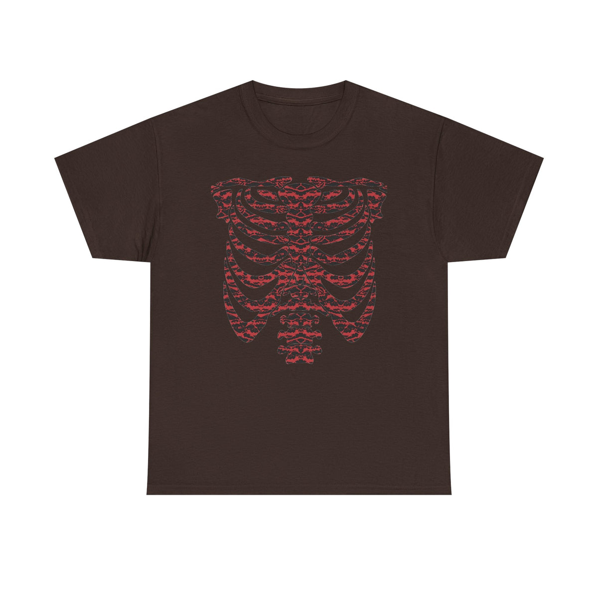 Tiger Camo Skeleton Ribcage  — T-Shirt