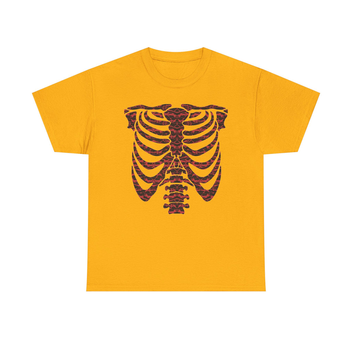 Tiger Camo Skeleton Ribcage  — T-Shirt