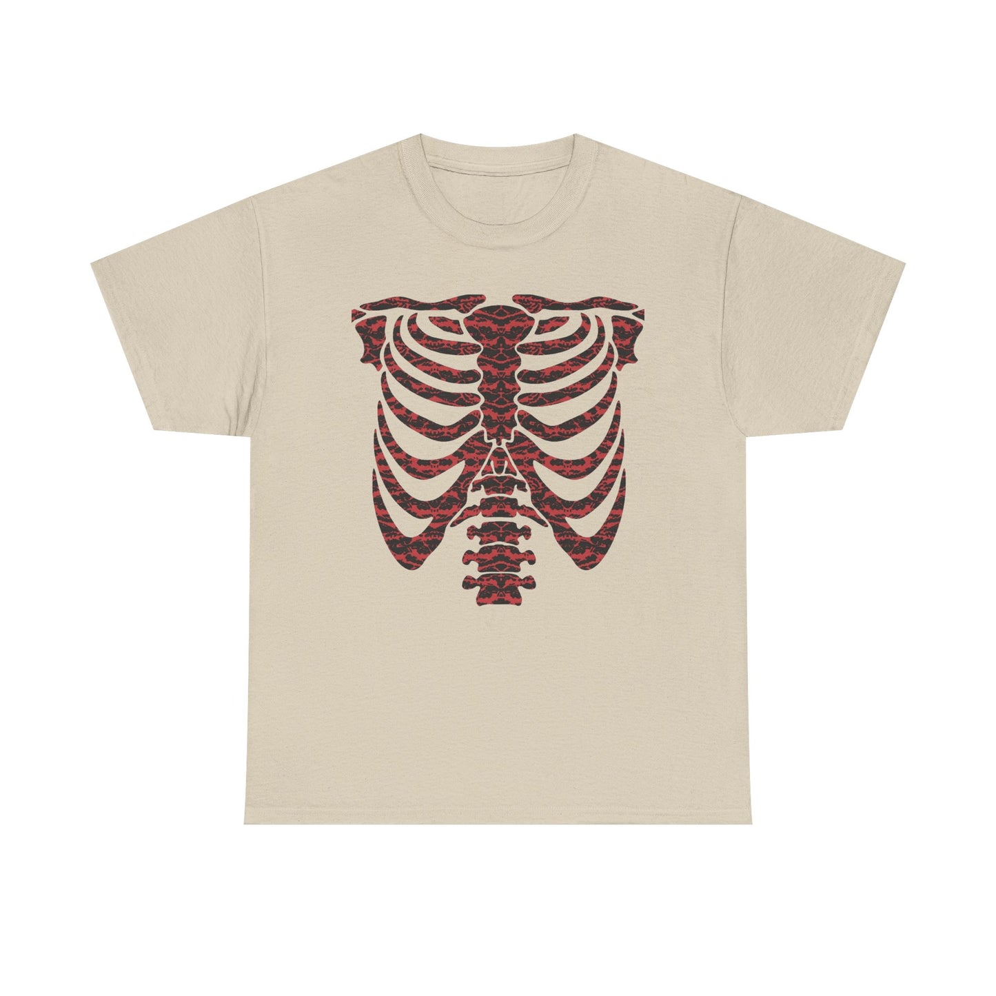 Plaid Skeleton Ribcage  — T-Shirt