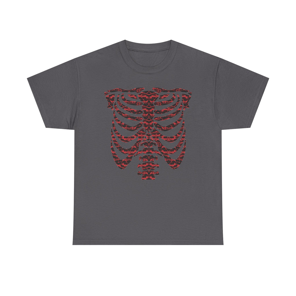 Tiger Camo Skeleton Ribcage  — T-Shirt