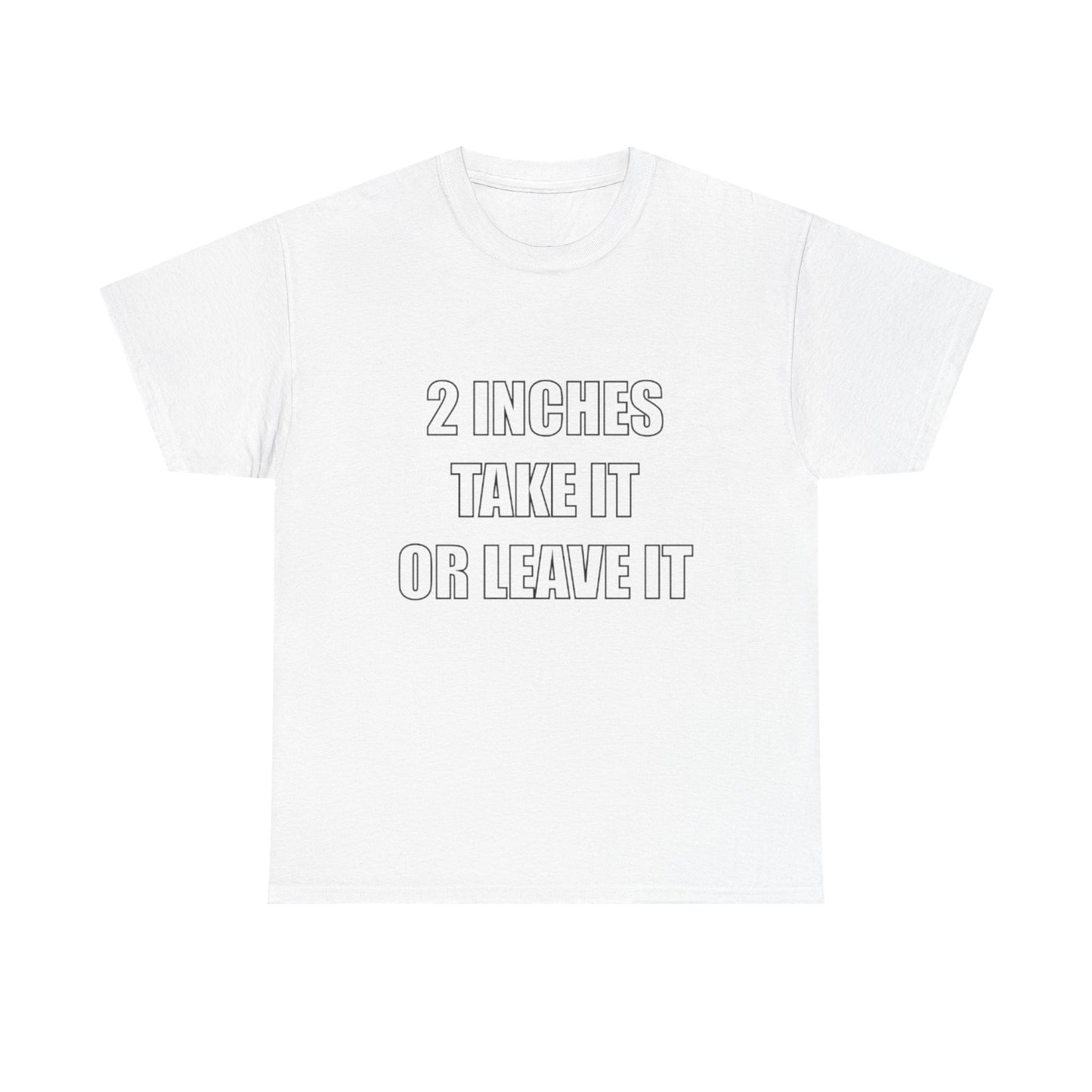 2 Inches Take It or Leave It | Funny Adult Humor T-Shirt
