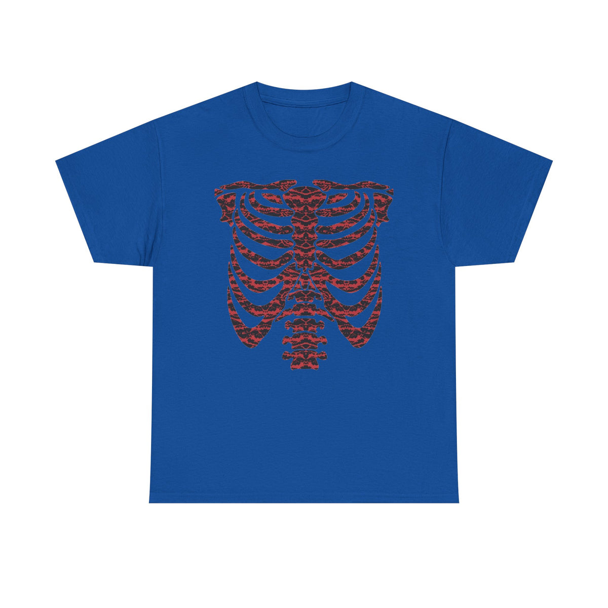 Tiger Camo Skeleton Ribcage  — T-Shirt