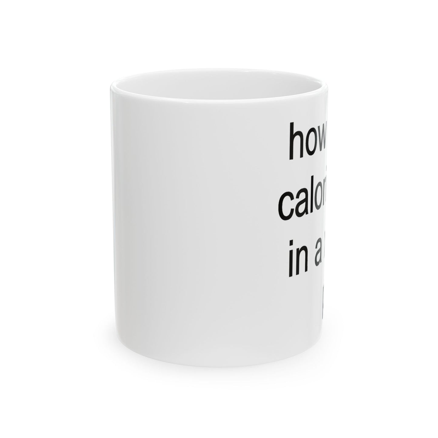 Ceramic Mug (11oz, 15oz) — "Counting calories"