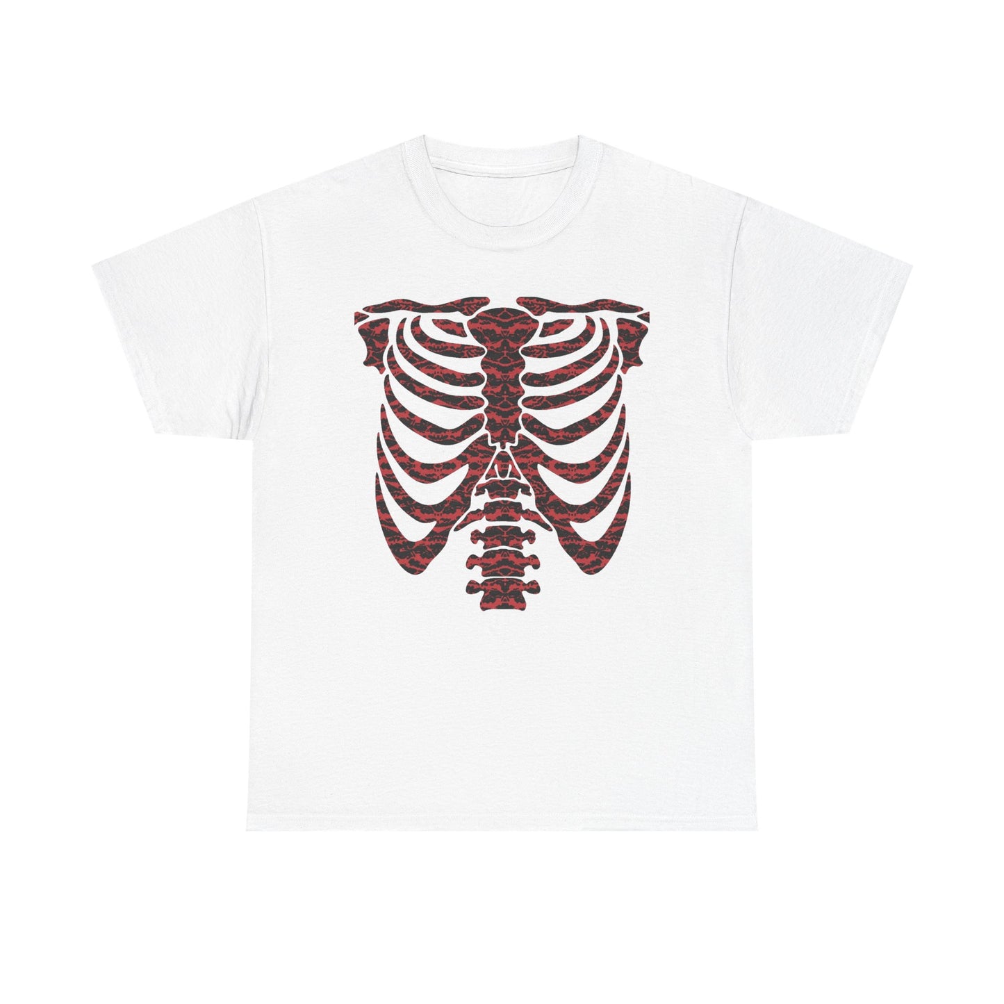 Plaid Skeleton Ribcage  — T-Shirt